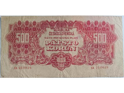 500 korún 1944  XA