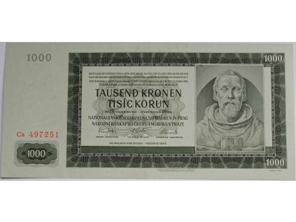 1000 korún 1942 Ca