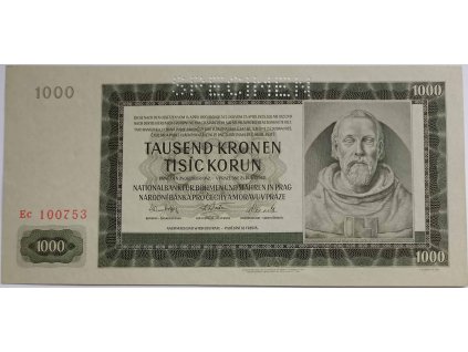 1000 korún 1942 Ec