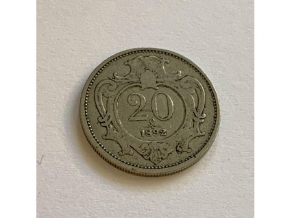 20 heller 1892 BZ František Jozef I.