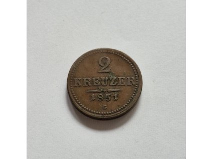 2 grajciar 1851 G
