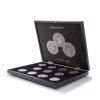 volterra uno presentation case for 11 aqueens beasts silver coins in capsules