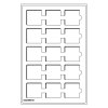 tab coin tray l with 15 square compartments 50 mm blue pack of 2