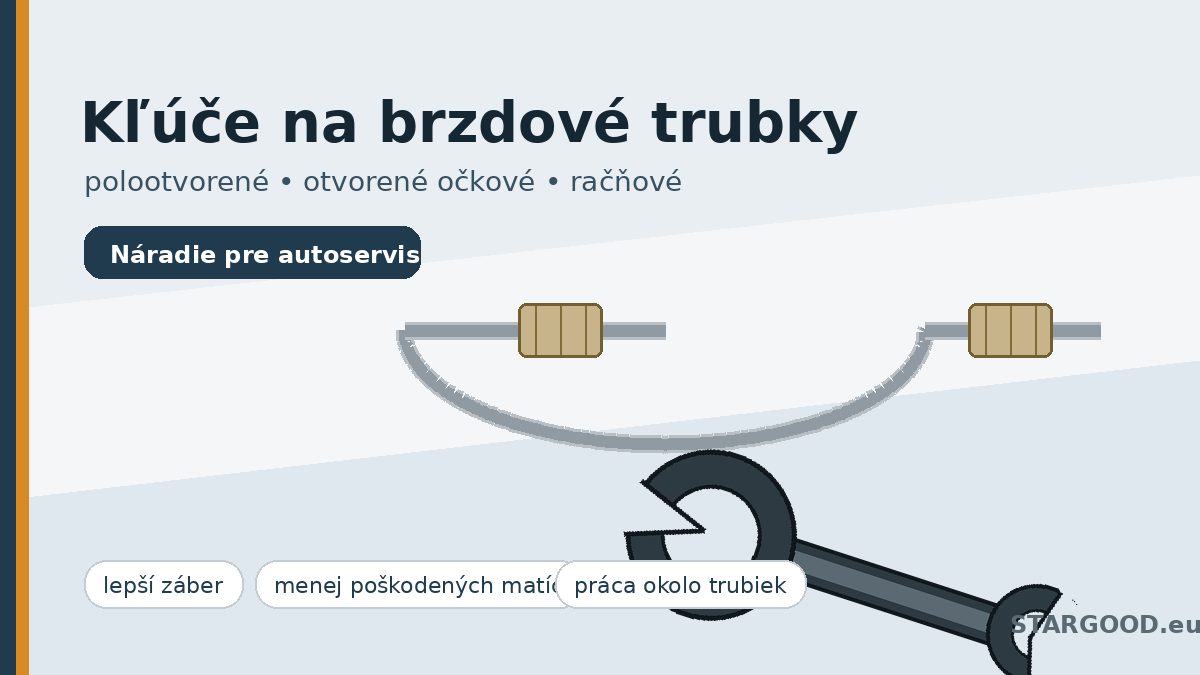 Kľúče na brzdové trubky: prečo sa oplatí používať polootvorené a otvorené očkové kľúče