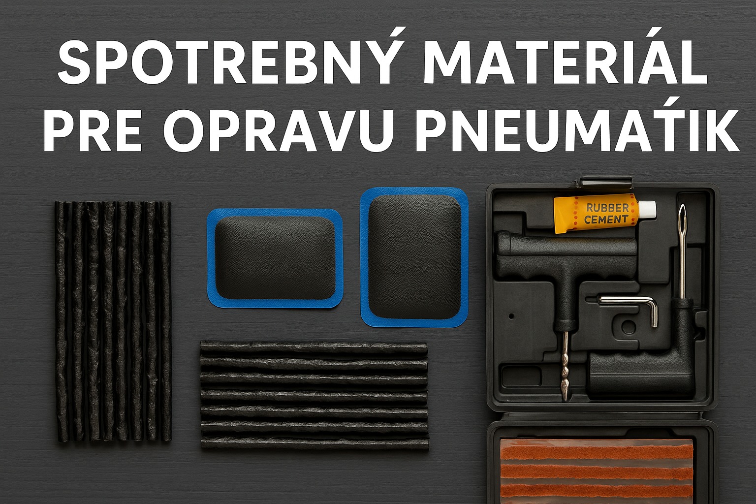 Spotrebný materiál pre opravu pneumatík – typy, použitie a tipy pre servisy