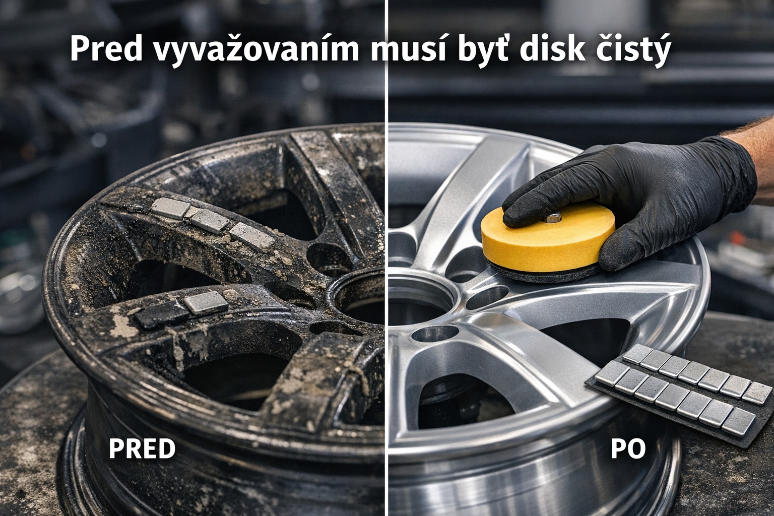 Prečo odstrániť staré závažia a lepidlo z disku pred vyvažovaním