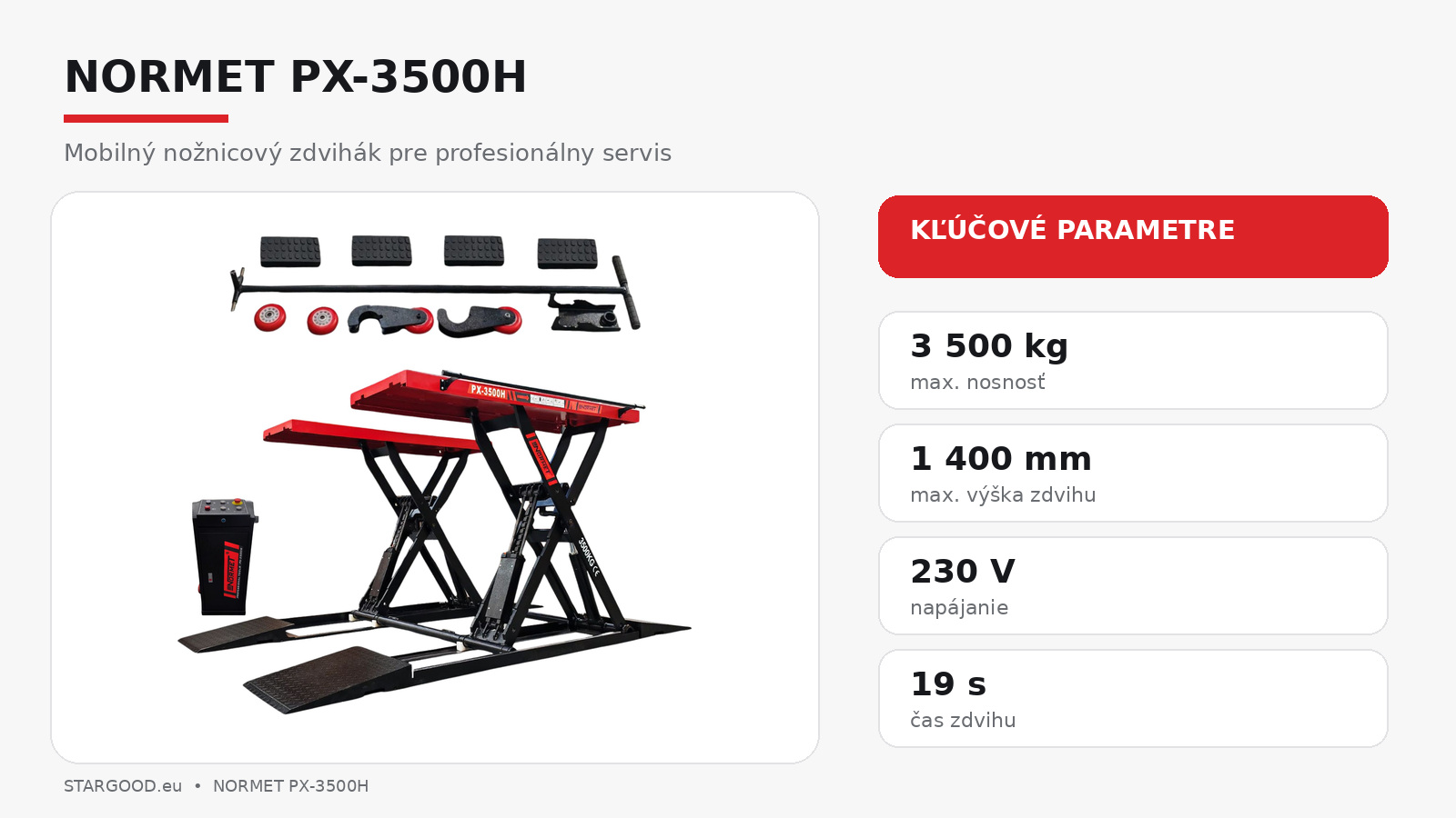 normet-px-3500h-klucove-parametre