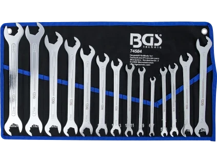 bgs extra ploche vidlicove kluce s racnou 6 24 mm 14 ks