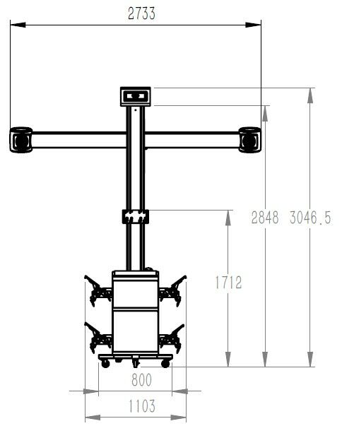 Invento Silver Line S400 – 3D geometria kolies s automatickým sledovaním