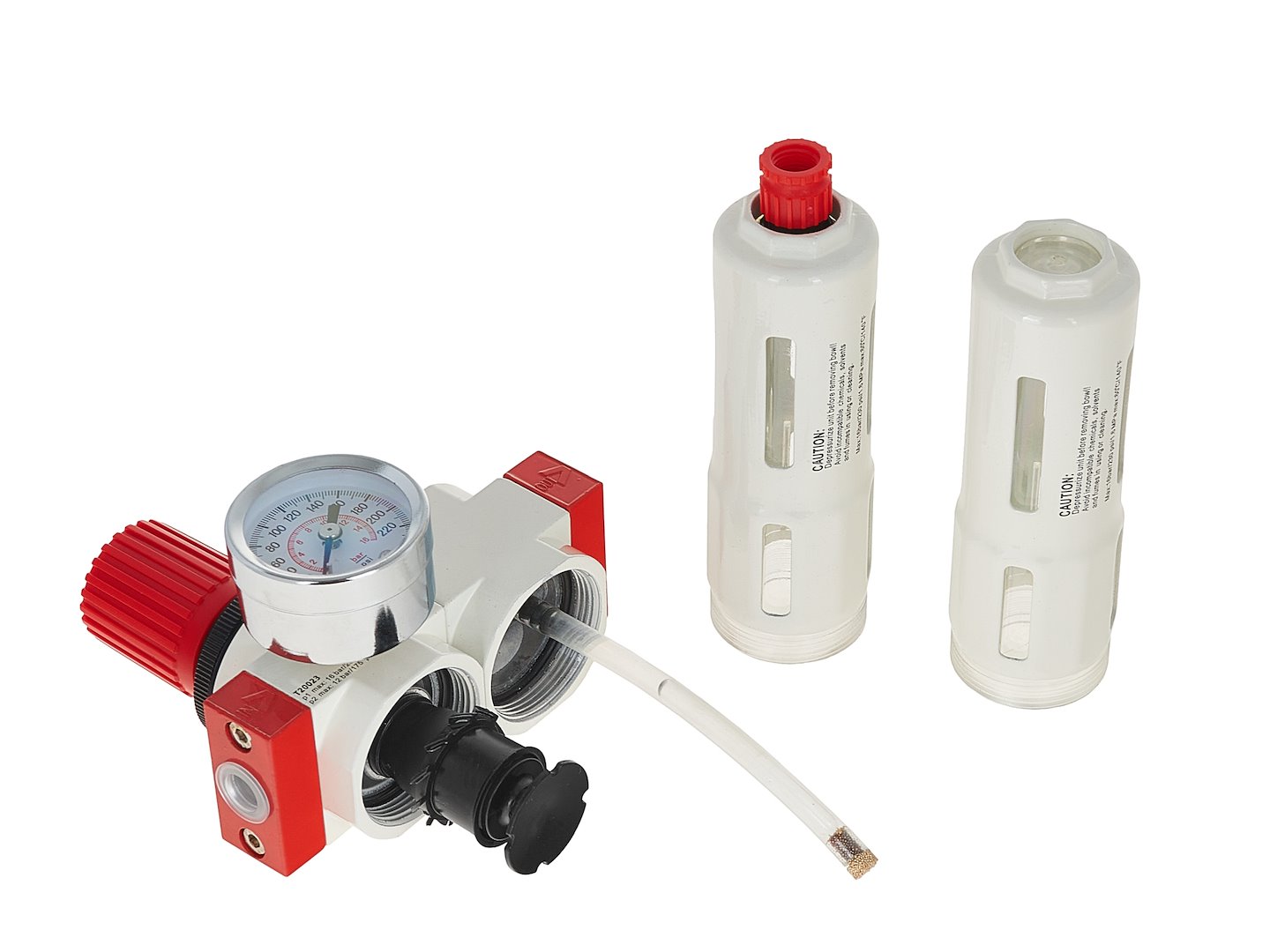 Blok prípravy vzduchu Tvardy 1/4" – filter, odkalovač, maznica
