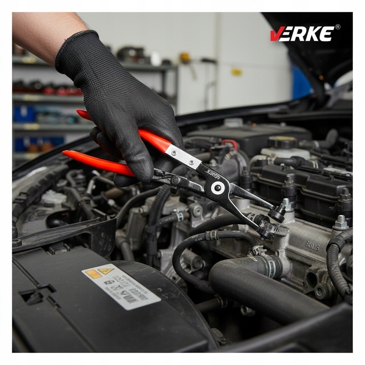 Verke V06344 – Rovné kliešte na rozperné spony 230 mm