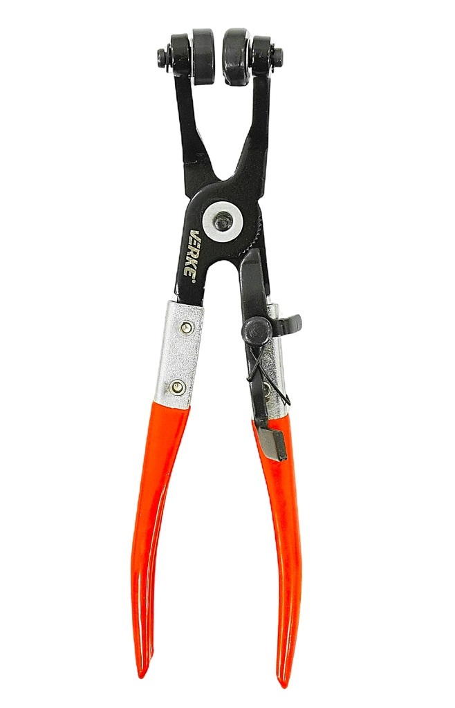 VERKE Vyhnuté kliešte na rozperné hadicové spony 230 mm