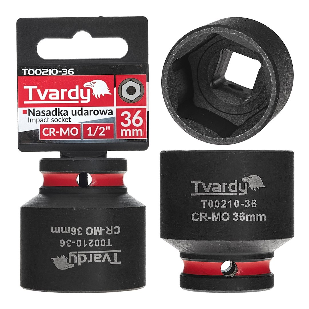 Rázová hlavica 1/2" 36 mm krátka CR-MO Tvardy