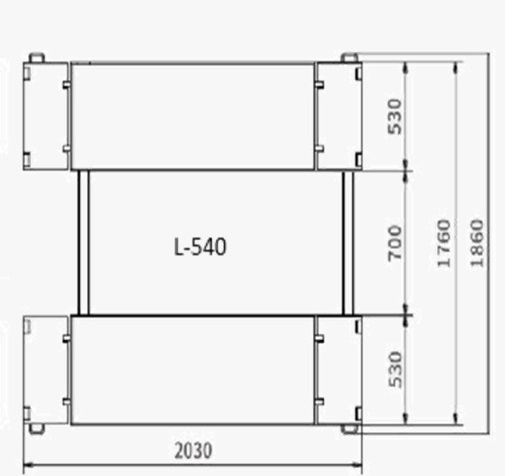 REDATS L-540 – nožnicový zdvihák pre automobily 3 T, 400 V