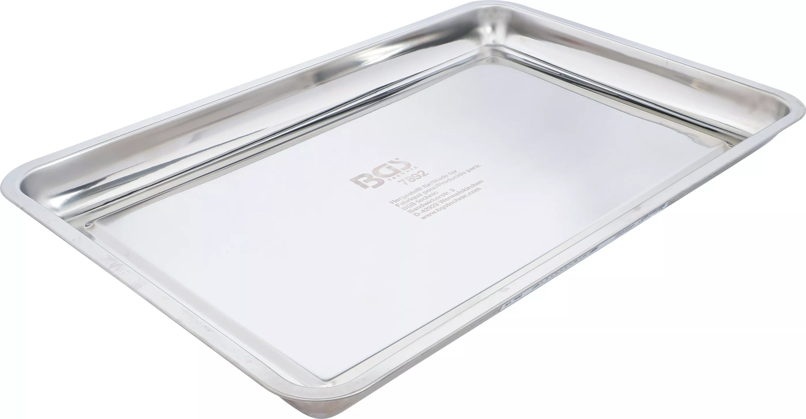 BGS Technics Záchytná vaňa z nehrdzavejúcej ocele 600 × 400 mm | 9 l