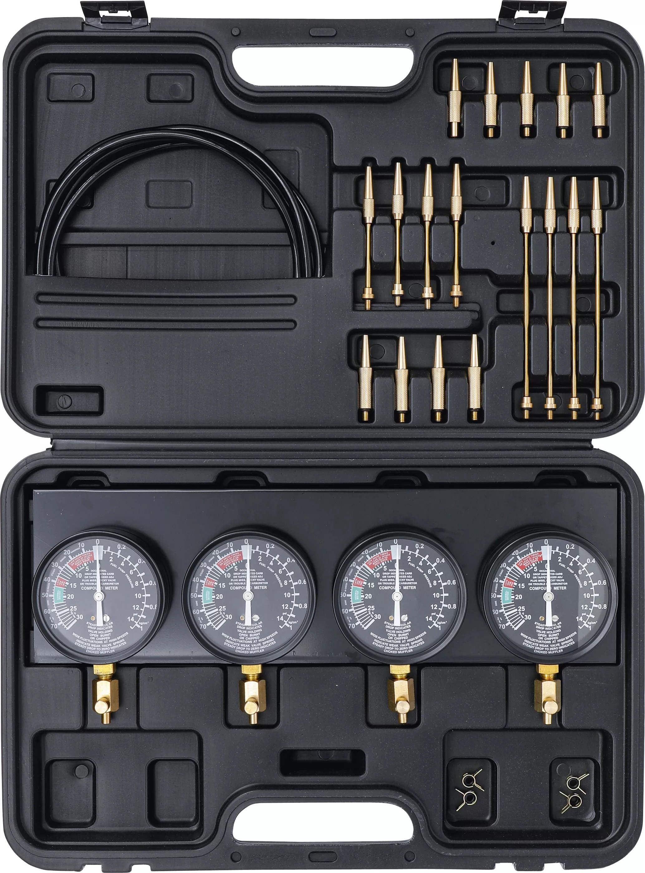 BGS Technics Synchronizačný tester karburátorov 4-manometre – 26 ks