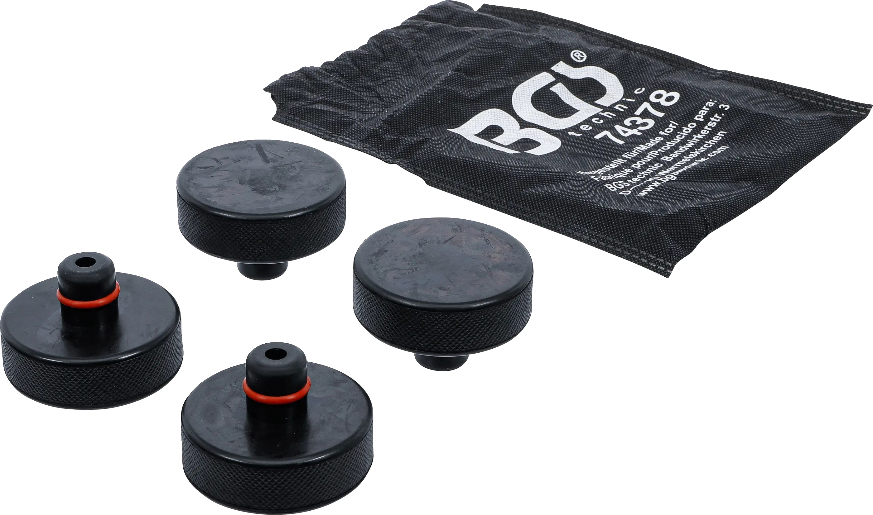BGS Technics BGS zdvihacie adaptéry pre Tesla Model 3 / S / X / Y – sada 4 ks