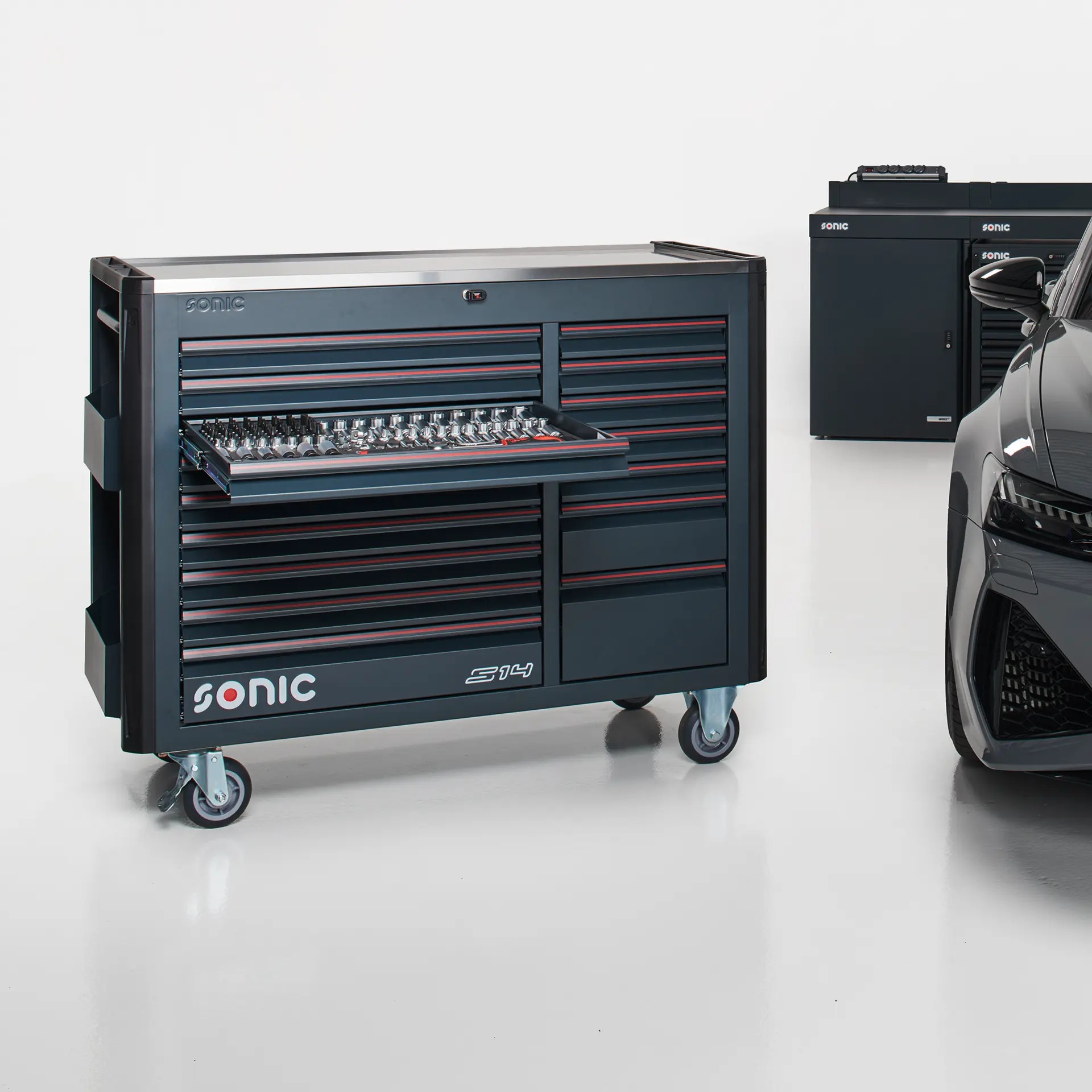 SONIC NEXT S14 – dielenský vozík s náradím 1045 ks