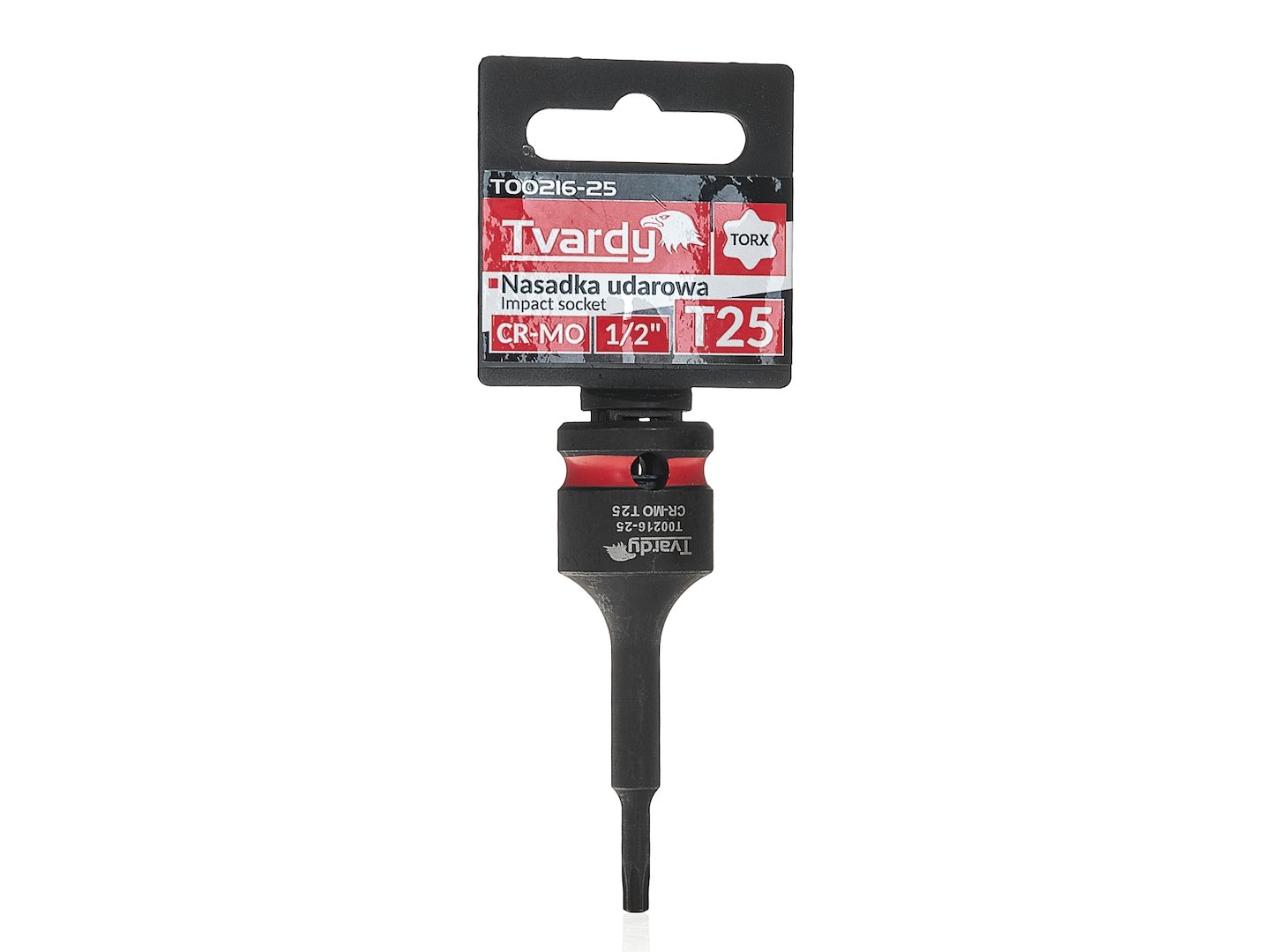 Tvardy Rázová zástrčná hlavica TORX T27 1/2" CR-MO