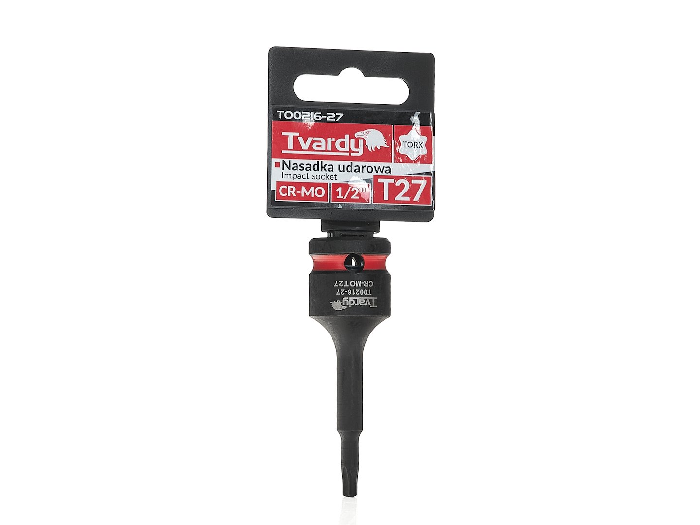Tvardy Rázová zástrčná hlavica TORX T25 1/2" CR-MO