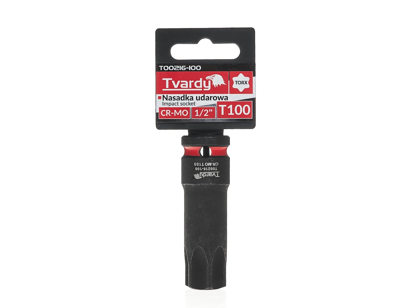 Tvardy Rázová zástrčná hlavica TORX T100 1/2" CR-MO