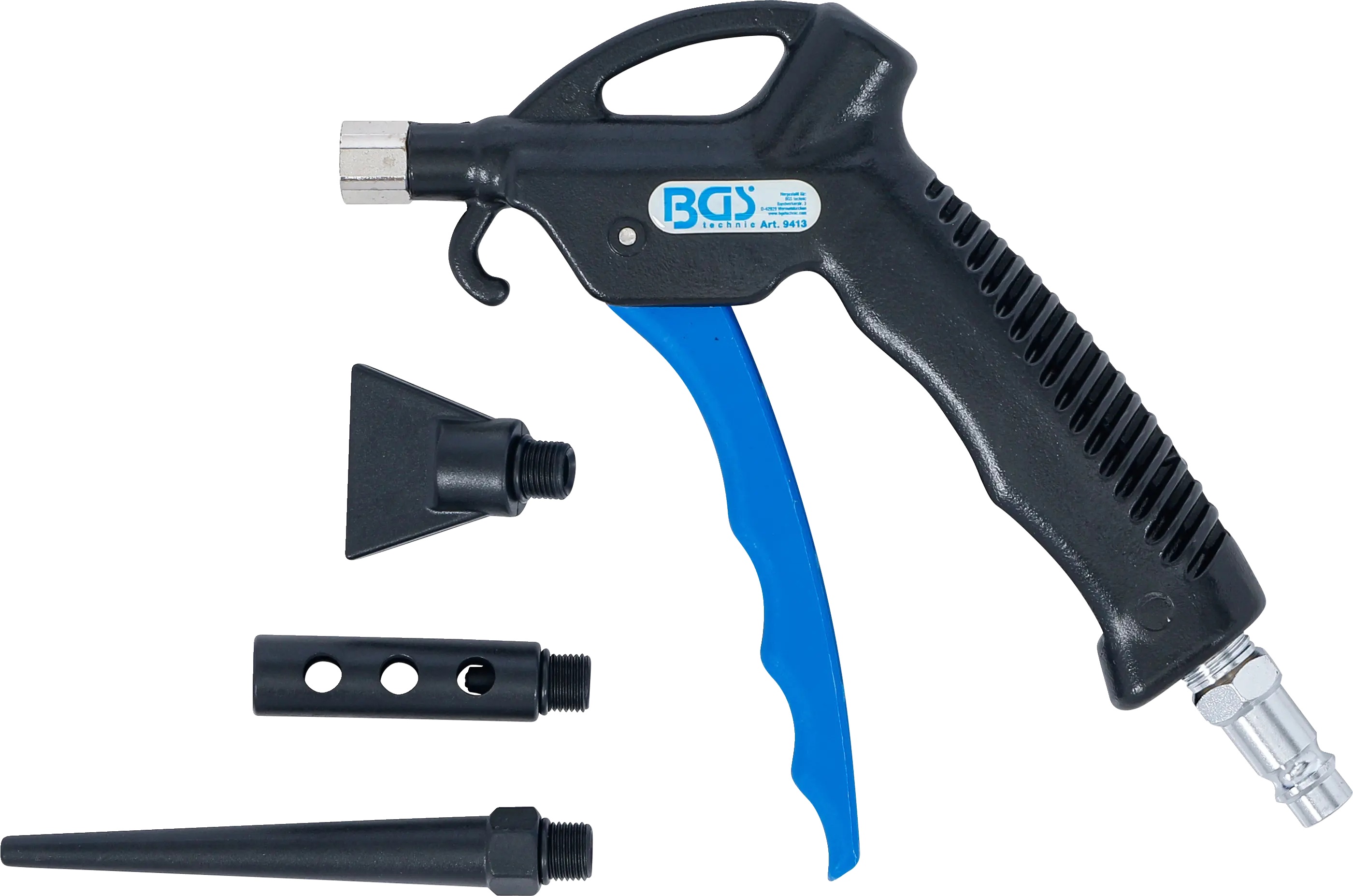BGS Technics BGS ofukovacia pištoľ s 3 nadstavcami