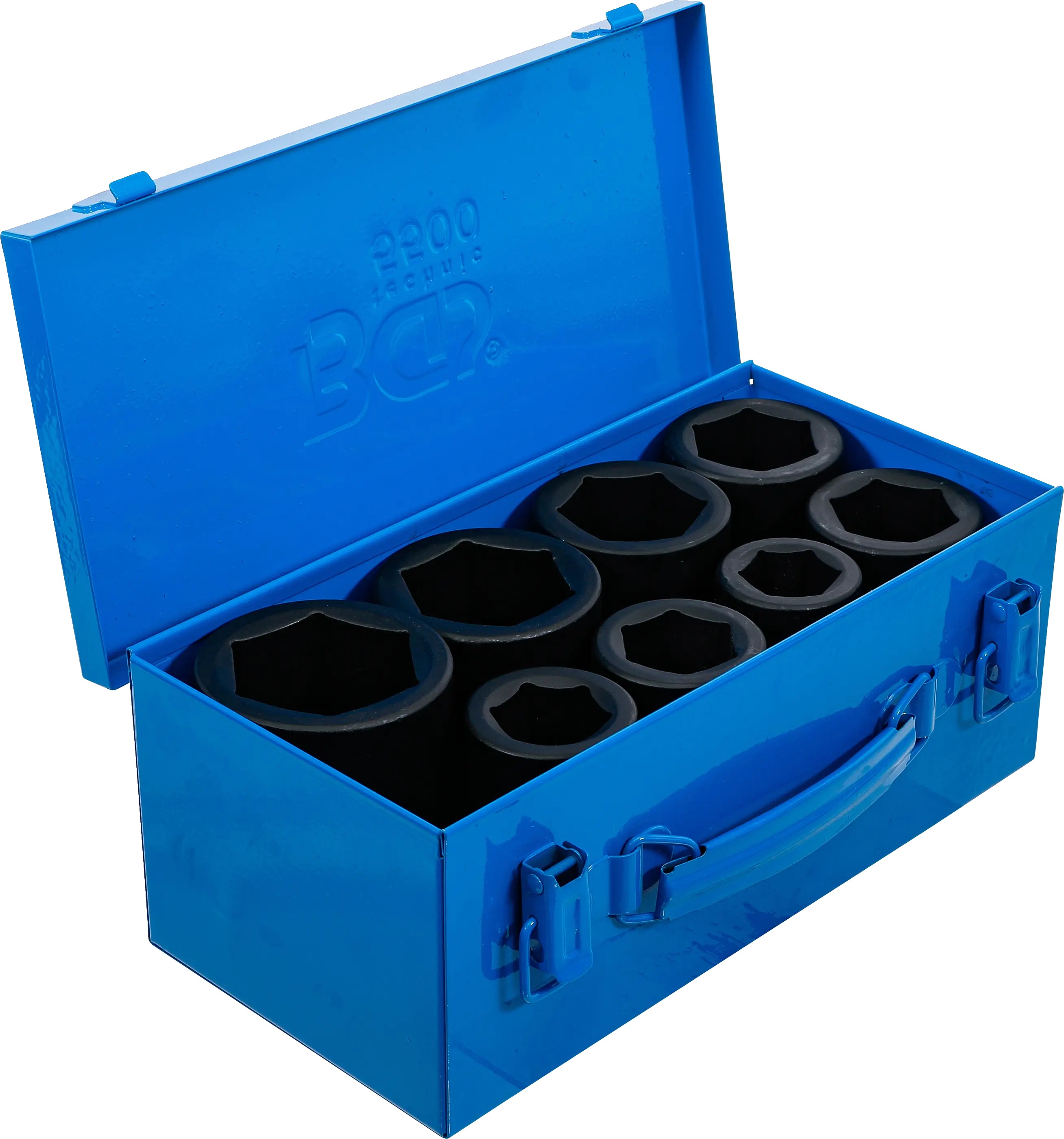 BGS Technics Sada hlbokých rázových nástrčných hlavíc BGS 1" 27 – 50 mm, 8 ks