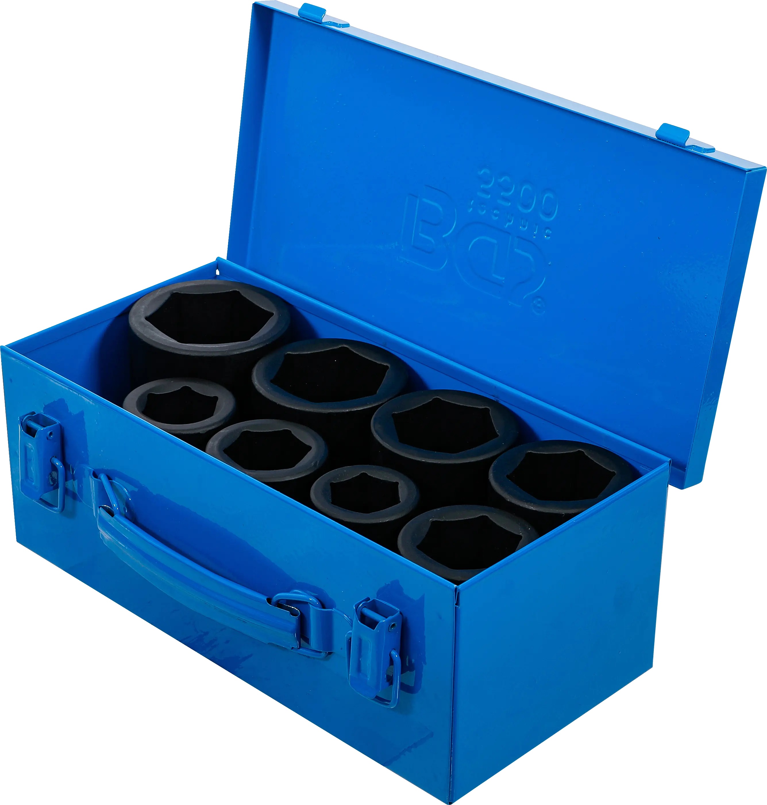 BGS Technics Sada hlbokých rázových nástrčných hlavíc BGS 1" 27 – 50 mm, 8 ks