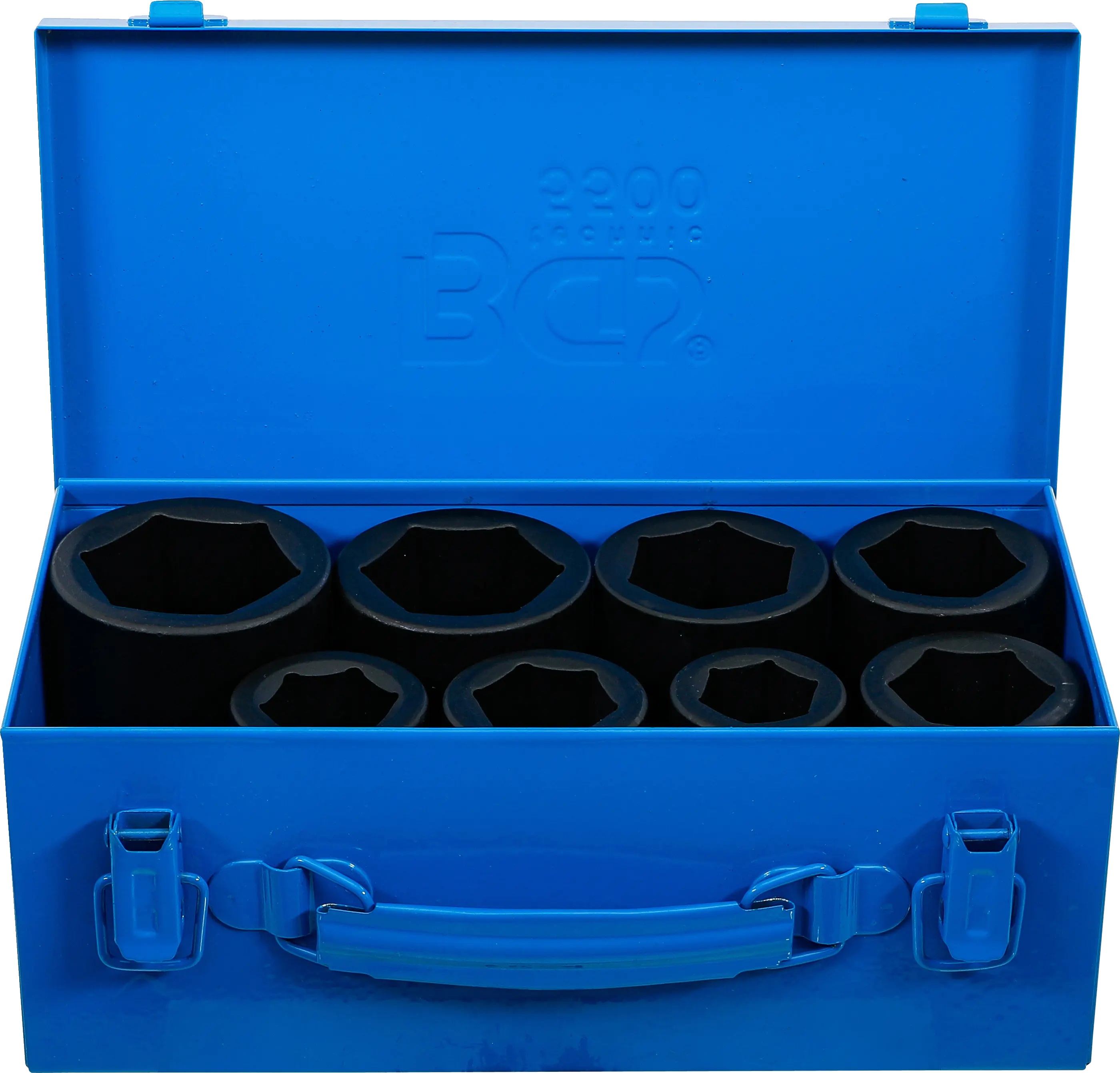 BGS Technics Sada hlbokých rázových nástrčných hlavíc BGS 1" 27 – 50 mm, 8 ks