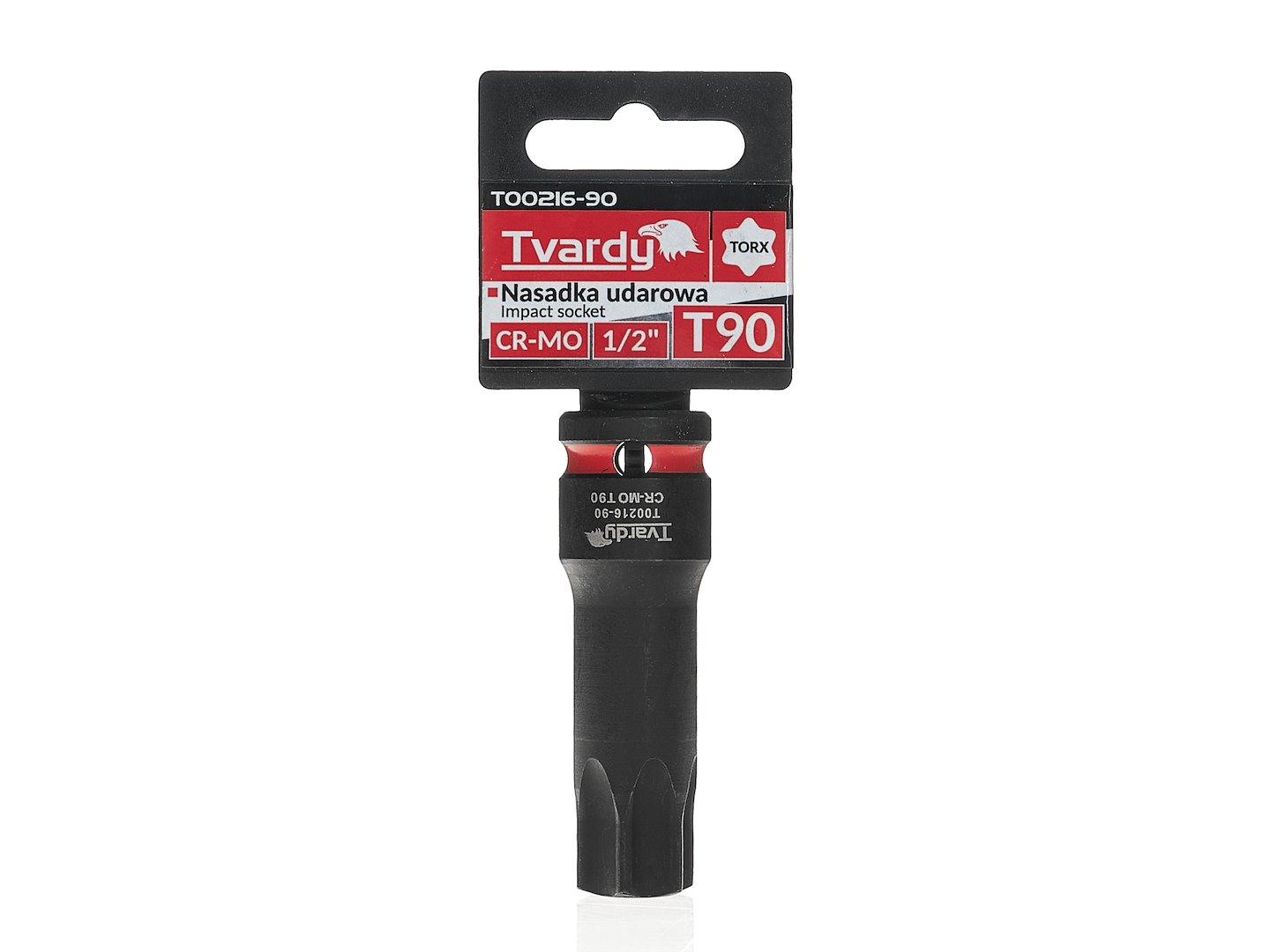 Tvardy Nástrčná hlavica TORX T90 1/2" CR-MO – úderová