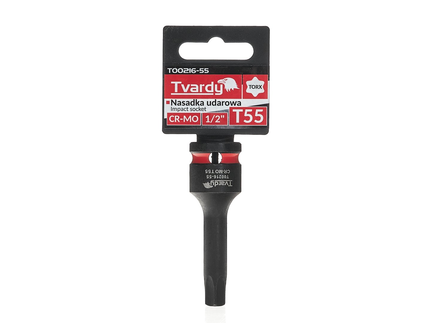 Tvardy Úderová nástrčná hlavica TORX T55 1/2" CR-MO