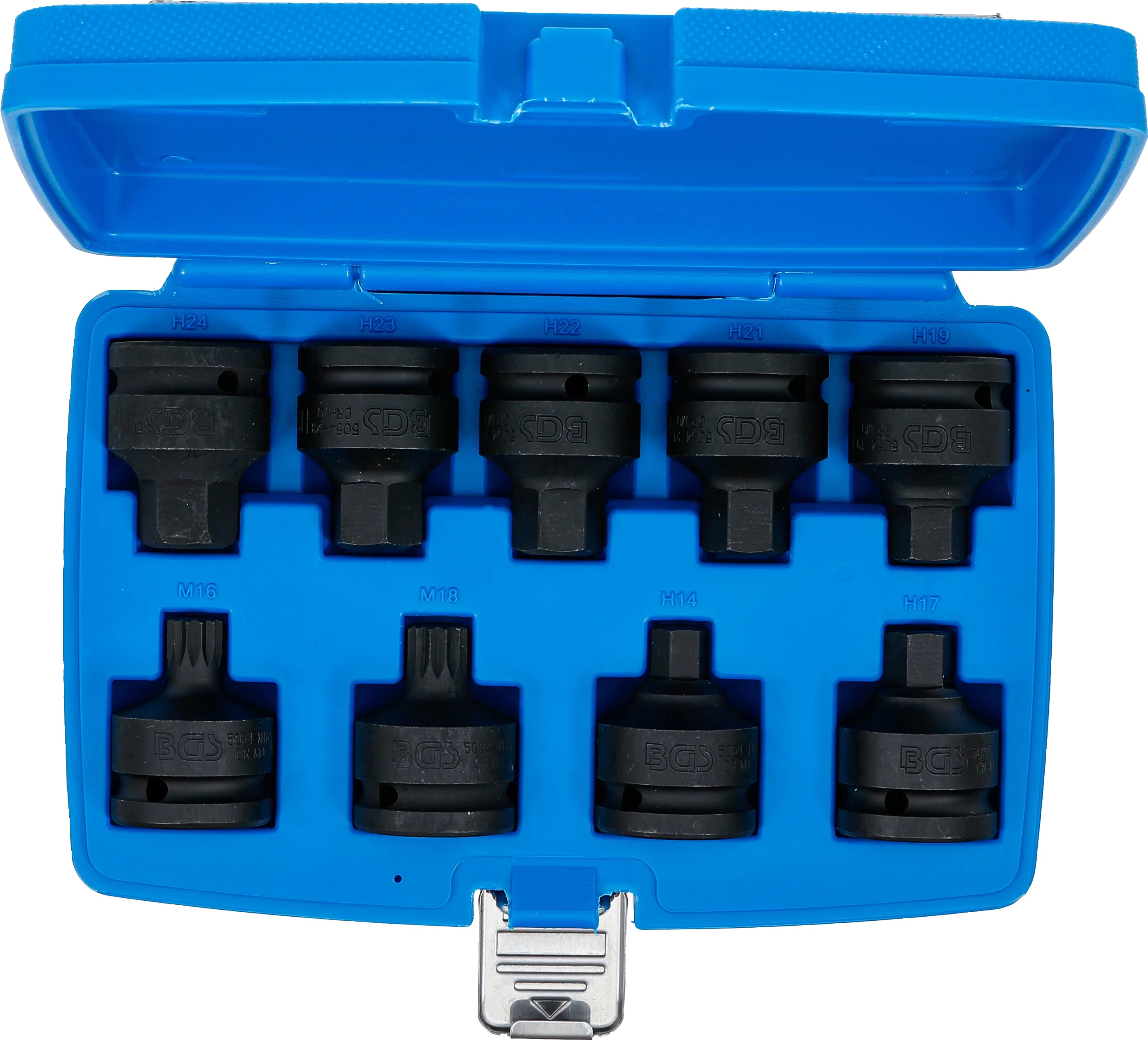 BGS Technics BGS sada silových bitových hlavíc 3/4" – imbus a XZN, 9 dielov