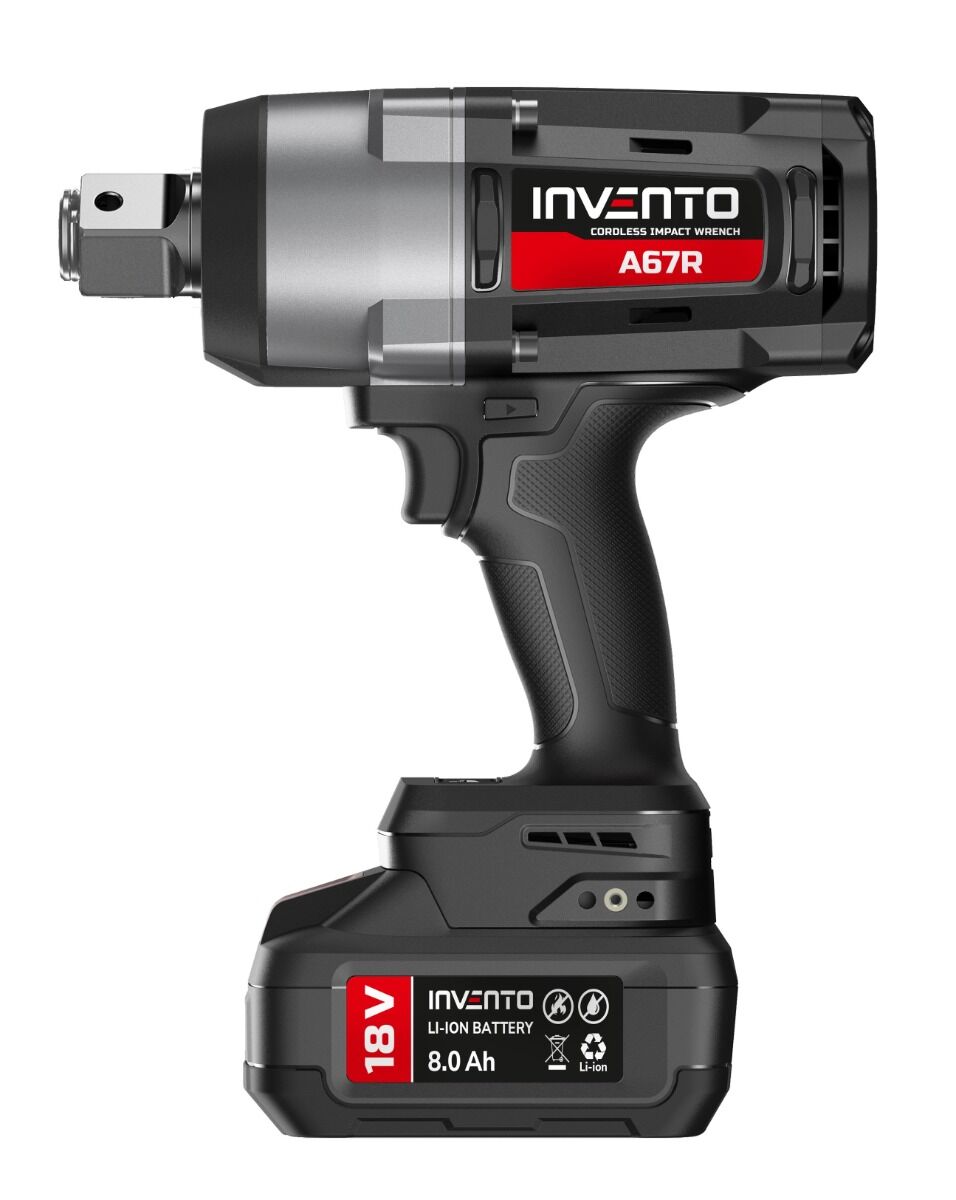INVENTO A67R – akumulátorový rázový uťahovák 1" 2400 Nm