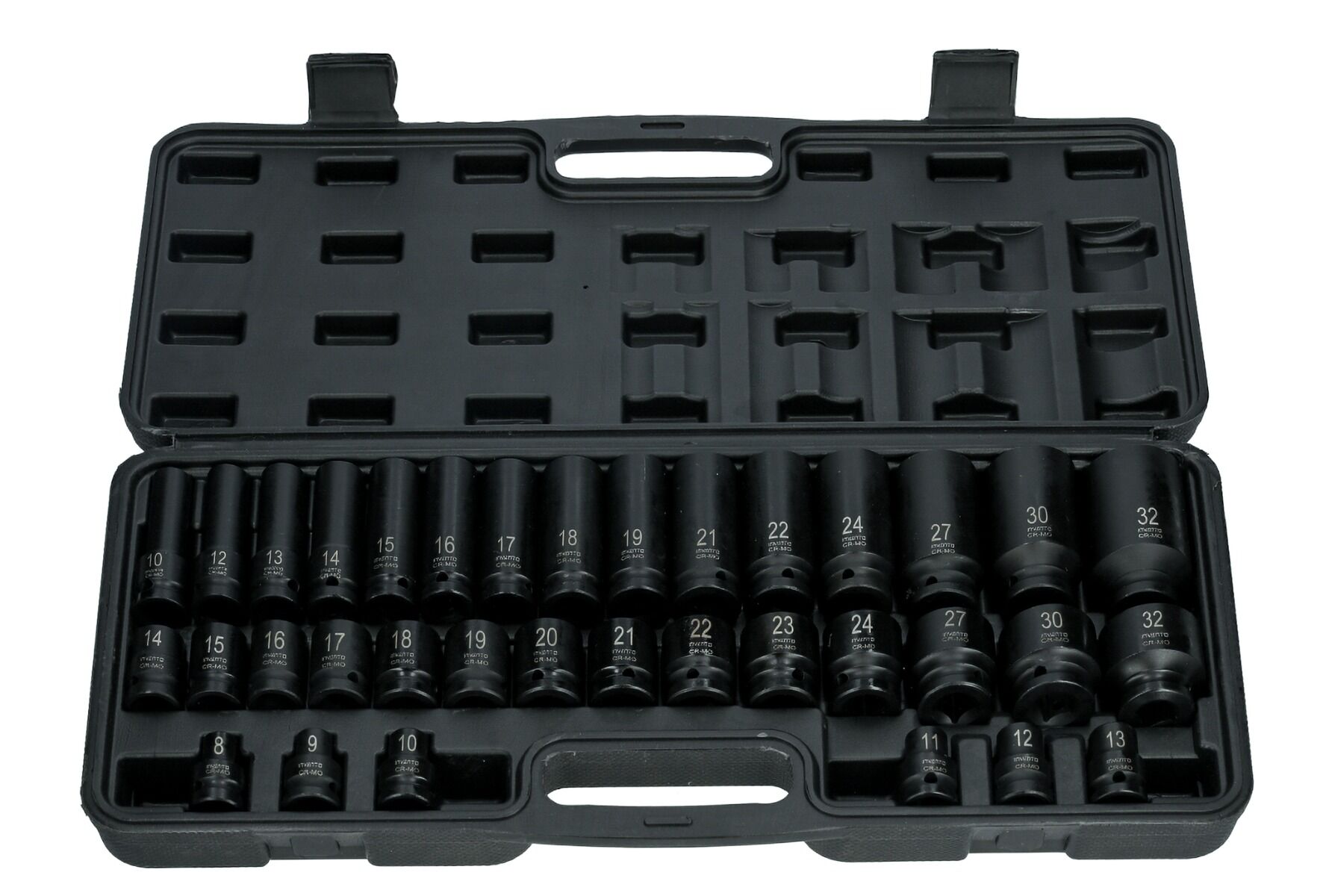 INVENTO sada rázových hlavíc 1/2" – krátke a dlhé, 35 ks