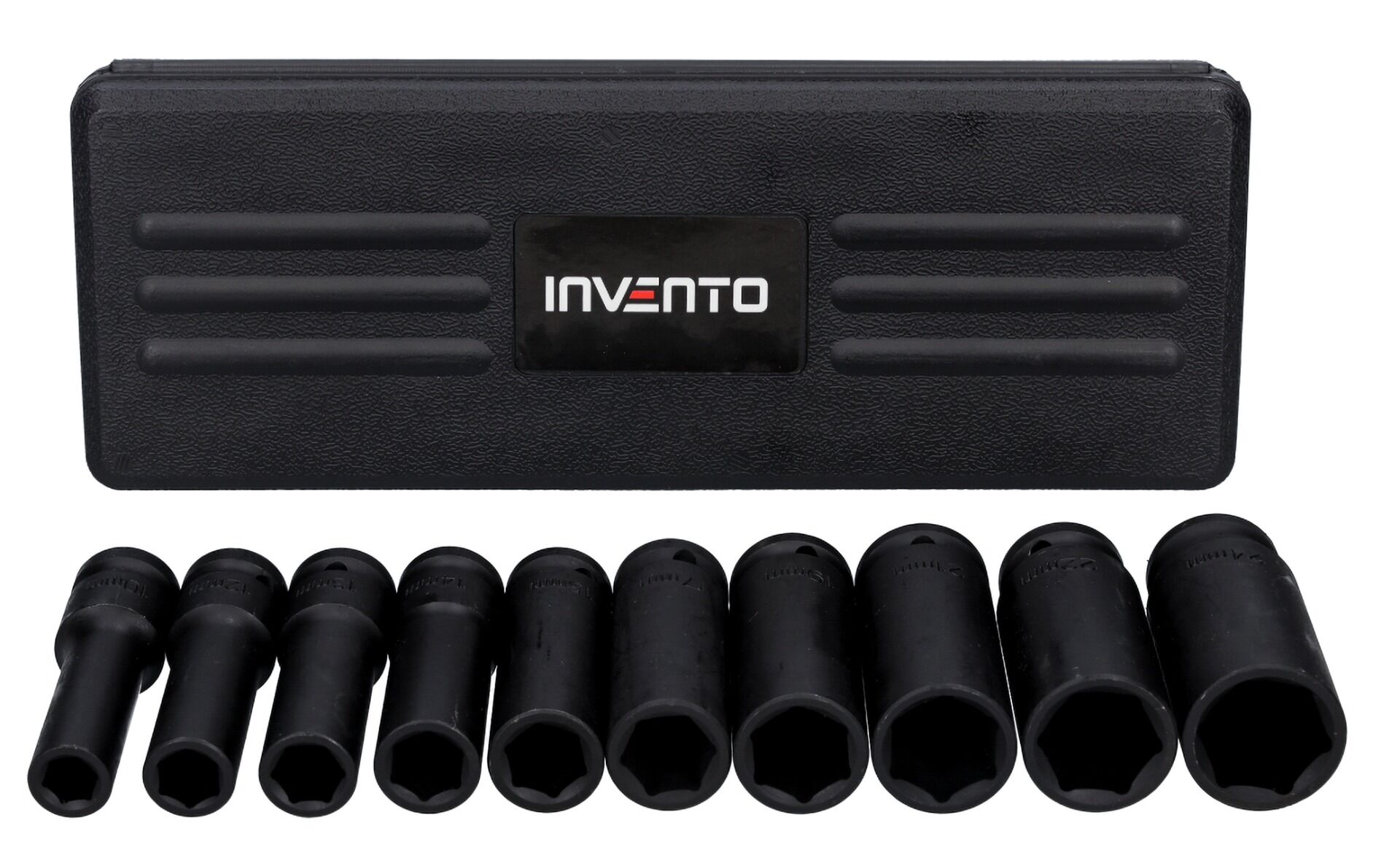 INVENTO sada dlhých rázových hlavíc 1/2" – 10 ks