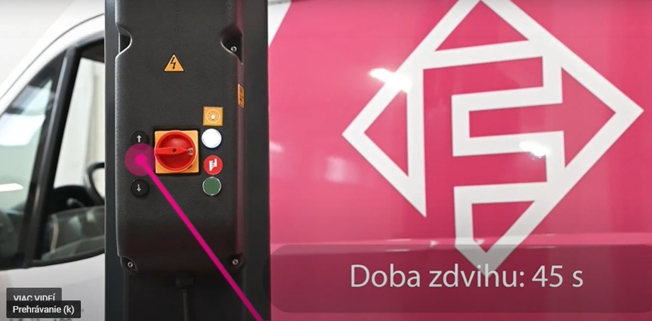 Ferdus Dvojstĺpový zdvihák 4,5T, horný prepoj BETA45
