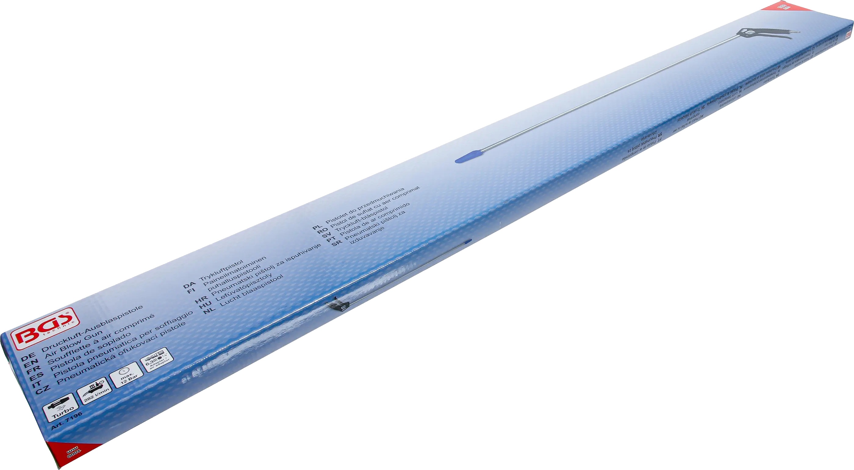 BGS Technics Extra dlhá ofukovacia pištoľ s Venturi tryskou 1000 mm