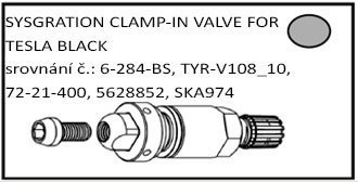 Ferdus TPMS ventil 15 – skrutkovací ventil pre Tesla BLE