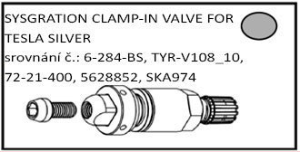 Ferdus TPMS ventil 14 – skrutkovací ventil pre Tesla BLE