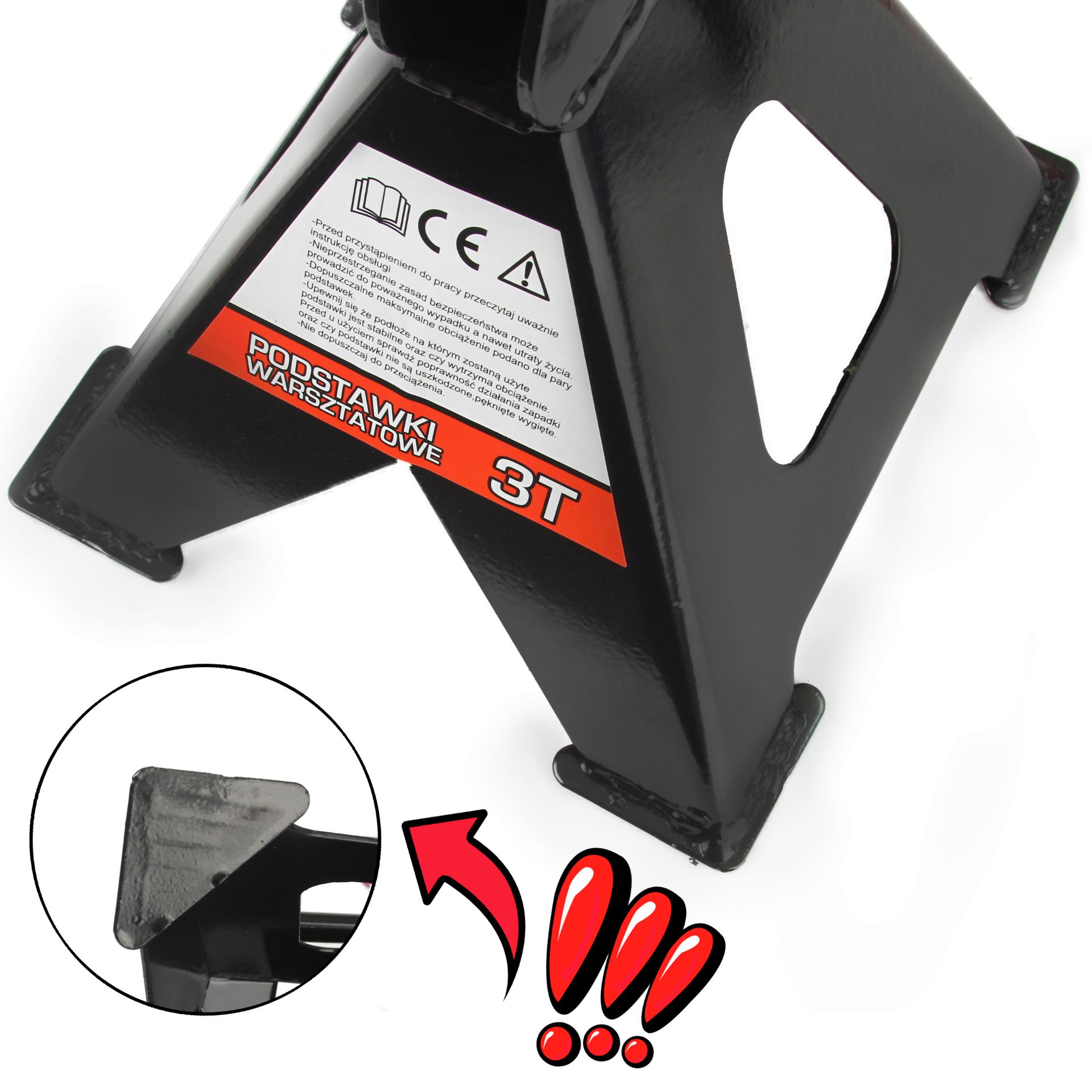 BJC Podpery pod auto 3 t (2 ks) , nastaviteľné 300–435 mm