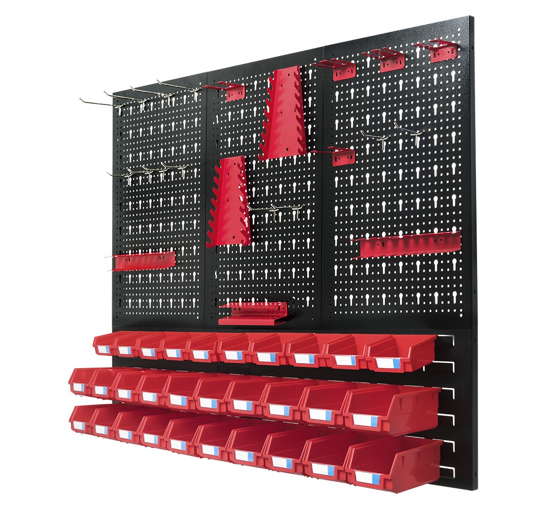 REDATS Kovová stena na náradie – 1200 × 900 mm