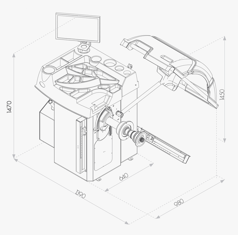 Ferdus Vyvažovačka CB78P Automat 3D s diagnostikou