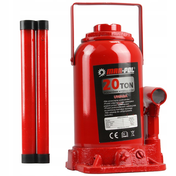 Hydraulický zdvihák 20 t – 235–455 mm