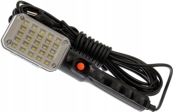 Pracovné LED svietidlo 230V 25 LED s magnetom a hákom