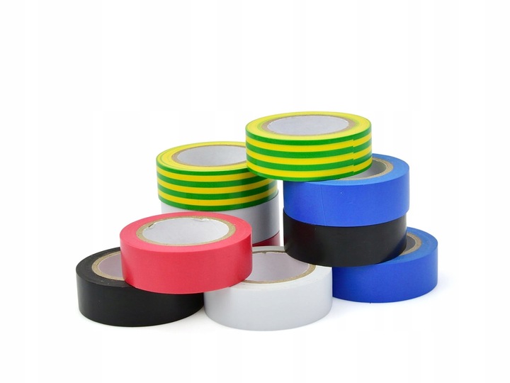 Geko Farebná izolačná páska 19mm x 0,13mm x 5m - sada 10 ks