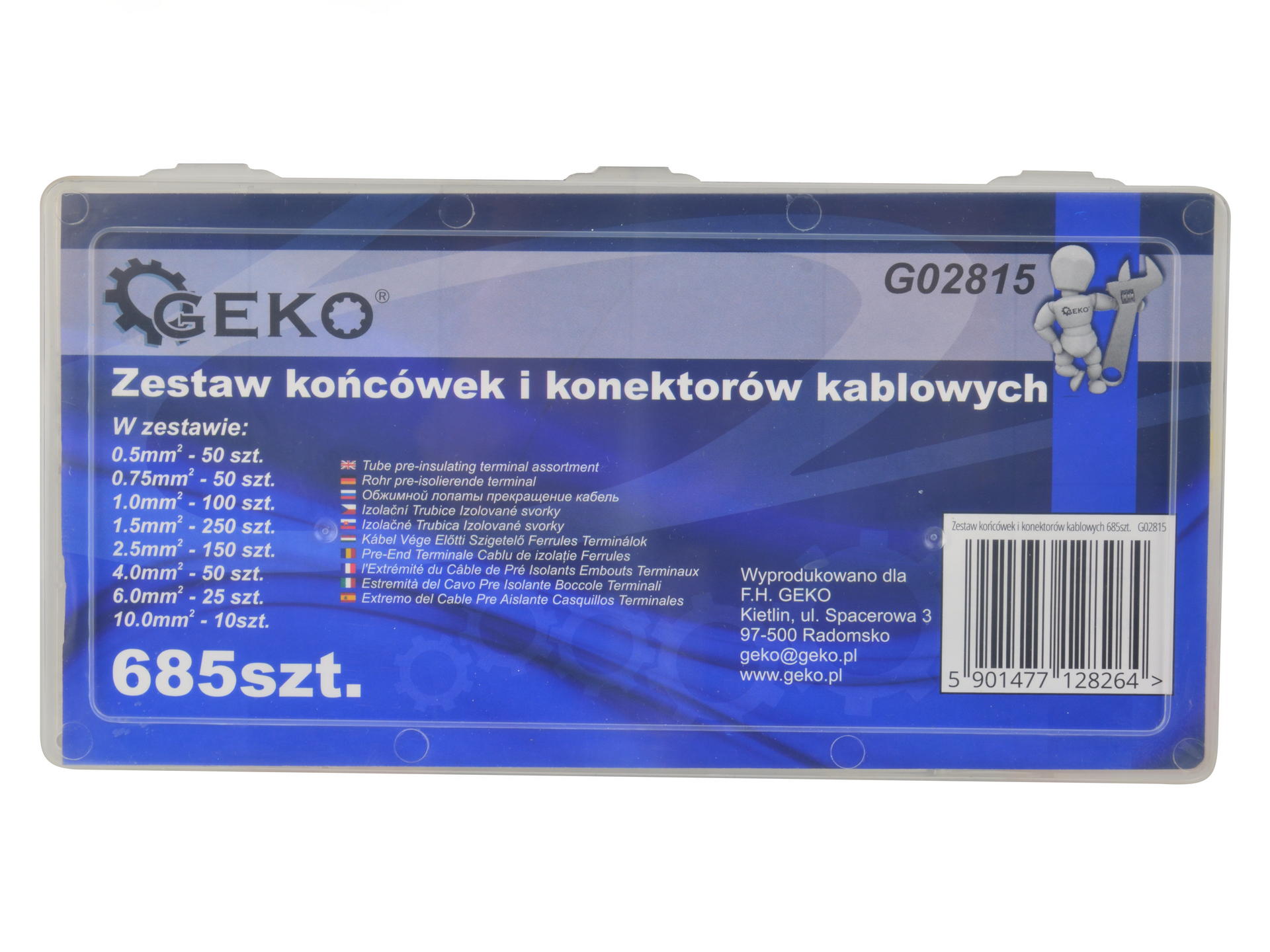 Geko Sada káblových dutiniek 685ks