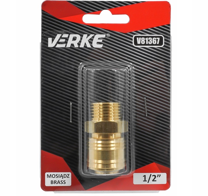 VERKE Rýchlospojka na vzduch 1/2" vonkajší závit