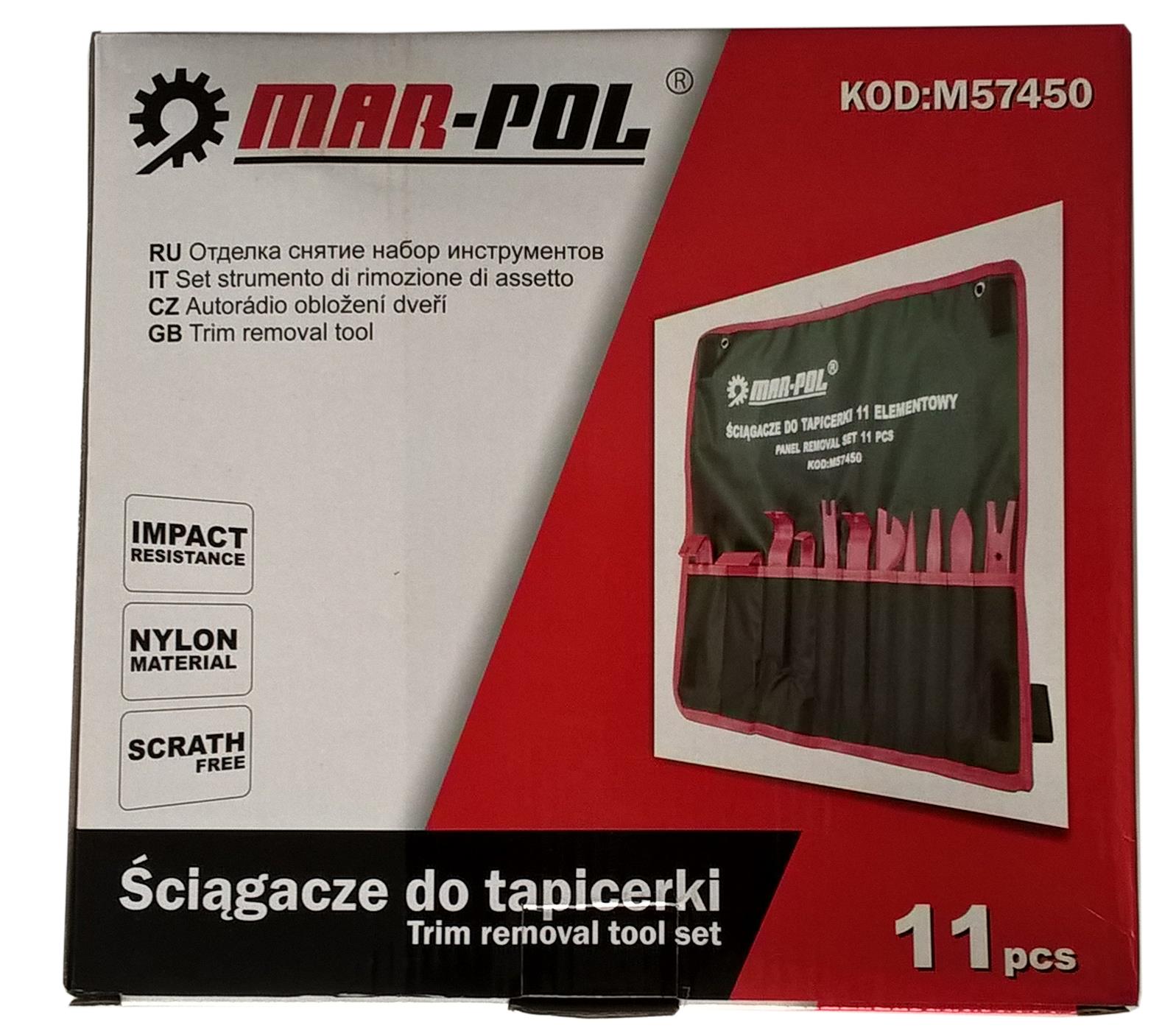 MARPOL Sada na demontáž čalúnenia – 11 dielna (nylonové páčidlá)