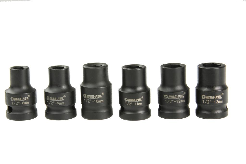 MARPOL Rázové nástrčné kľúče 8-32 mm 1/2" 35 dielne