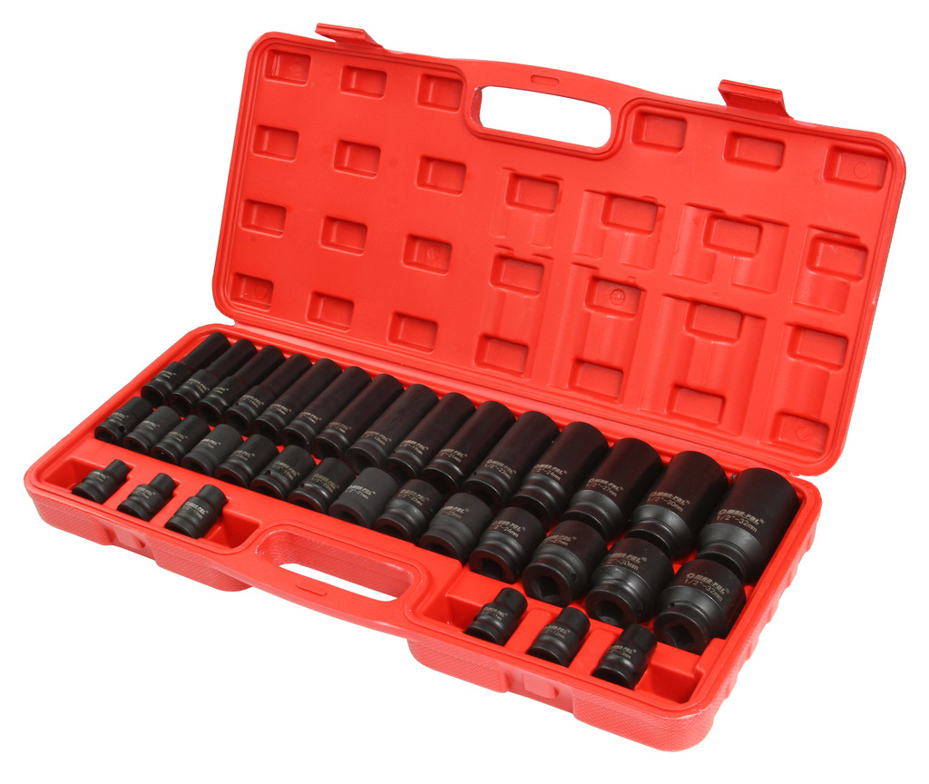 MARPOL Rázové nástrčné kľúče 8-32 mm 1/2" 35 dielne